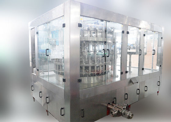 Máy rót chai nước khoáng chính xác cao, máy đóng chai nước uống gas tự động nhà cung cấp