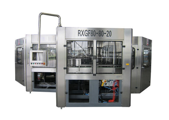 Thiết bị đóng chai nước giải khát có ga 3 trong 1 Monoblock nhà cung cấp